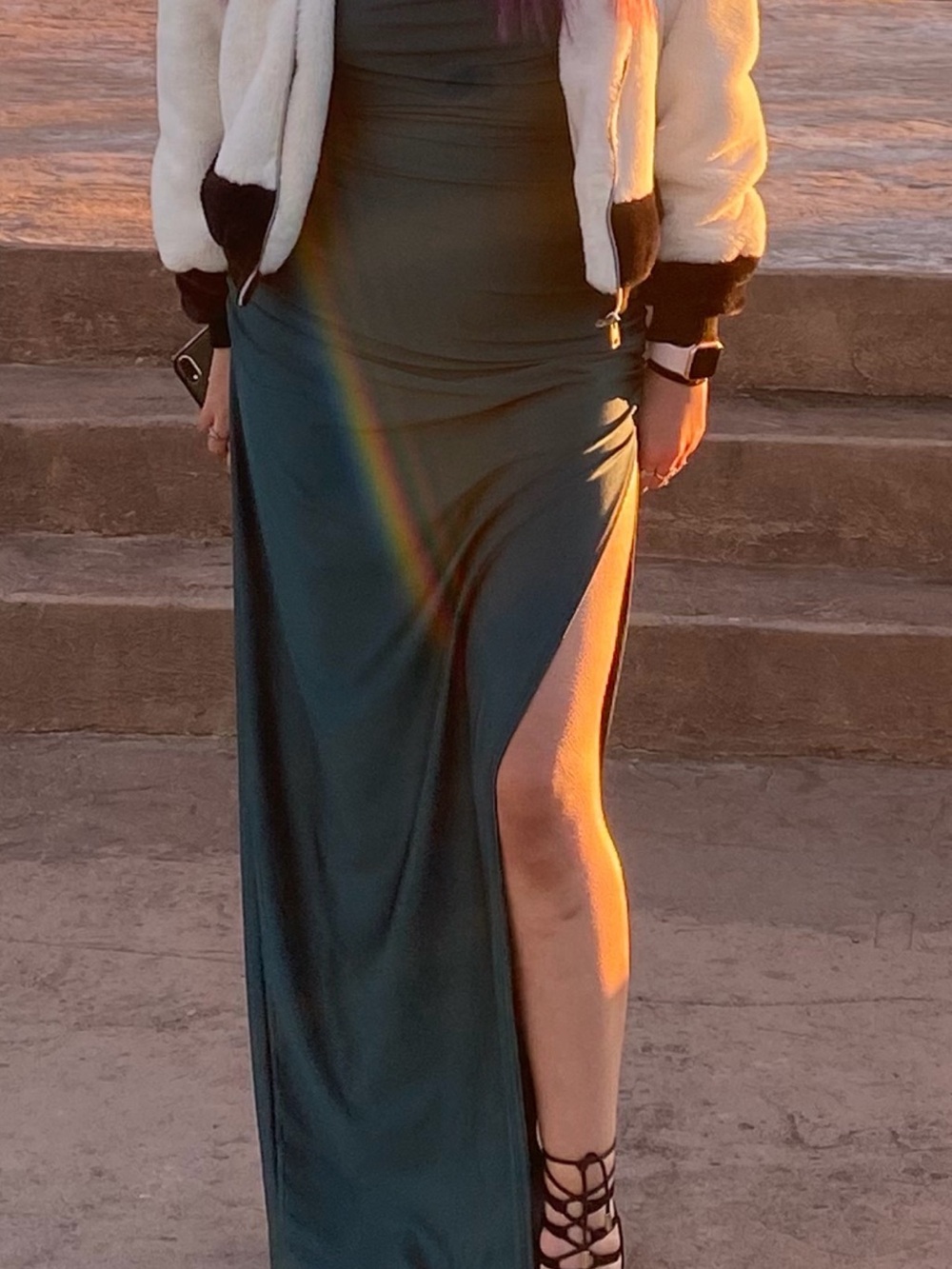 Windsor Emerald Green Spaghetti Strap Maxi Dress